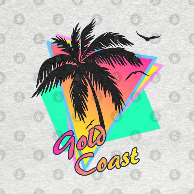 Gold Coast Cool 80s Sunset by Nerd_art